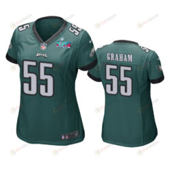 Brandon Graham 55 Philadelphia Eagles Super Bowl LVII Game Jersey - Women Green