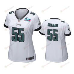 Brandon Graham 55 Philadelphia Eagles Super Bowl LVII White Game Jersey - Women