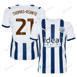 Brandon Thomas-Asante 21 West Bromwich Albion FC 2023/24 Home Men Jersey - White