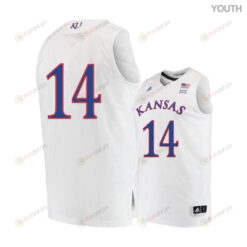 Brannen Greene 14 Kansas Jayhawks Basketball Youth Jersey - White