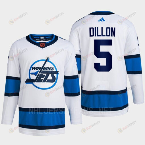 Brenden Dillon 5 Reverse Retro 2.0 2022 Winnipeg Jets White Jersey Primegreen