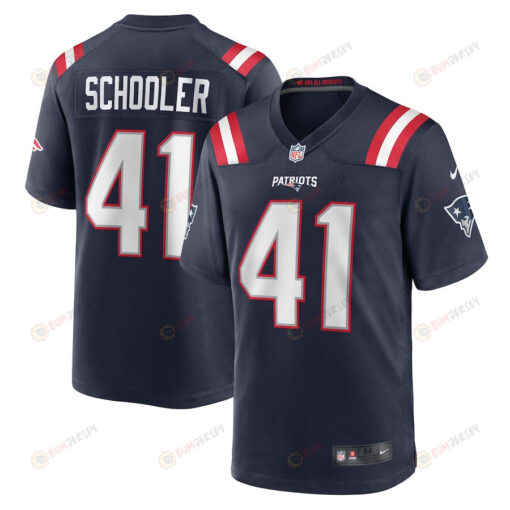 Brenden Schooler New England Patriots Game Player Jersey - Navy