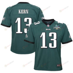 Brett Kern 13 Philadelphia Eagles Super Bowl LVII Champions 2 Stars 2 Stars Youth Jersey - Black