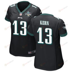 Brett Kern 13 Philadelphia Eagles Super Bowl LVII Champions 2 Stars WoMen's Jersey - Black