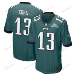 Brett Kern 13 Philadelphia Eagles Super Bowl LVII Champions Men's Jersey - Midnight Green