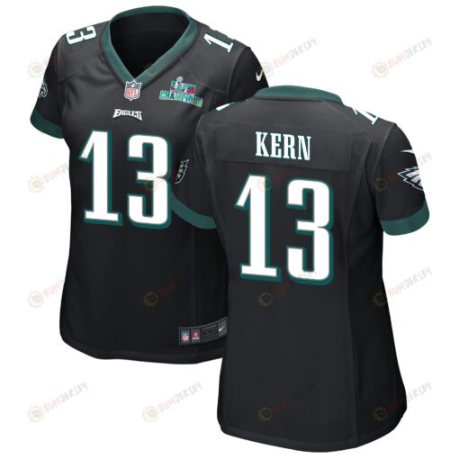 Brett Kern 13 Philadelphia Eagles Super Bowl LVII Champions WoMen's Jersey - Black