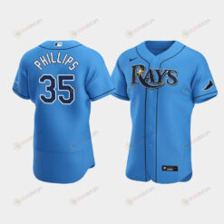 Brett Phillips 35 Tampa Bay Rays Player Light Blue Alternate Jersey Jersey
