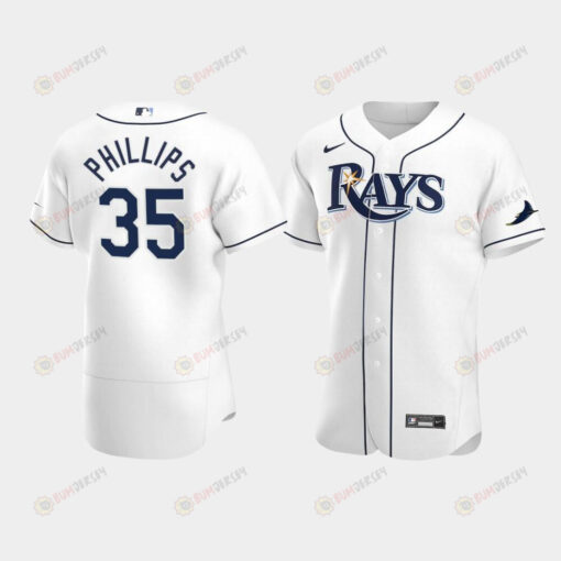 Brett Phillips 35 Tampa Bay Rays White Home Jersey Jersey