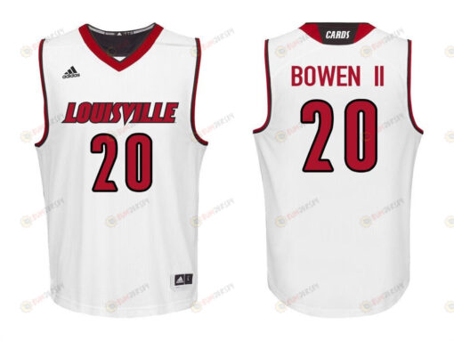 Brian Bowen II 20 Louisville Cardinals College Basketball Men Jersey - White