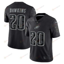 Brian Dawkins 20 Philadelphia Eagles Retired Player RFLCTV Limited Jersey - Black