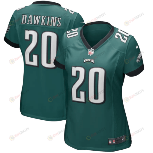 Brian Dawkins 20 Philadelphia Eagles Women's Game Retired Player Jersey - Midnight Green