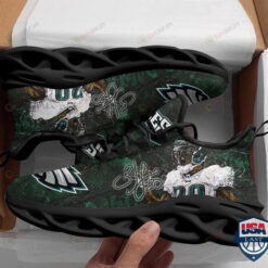 Brian Dawkins Philadelphia Eagles 3D Max Soul Sneaker Shoes