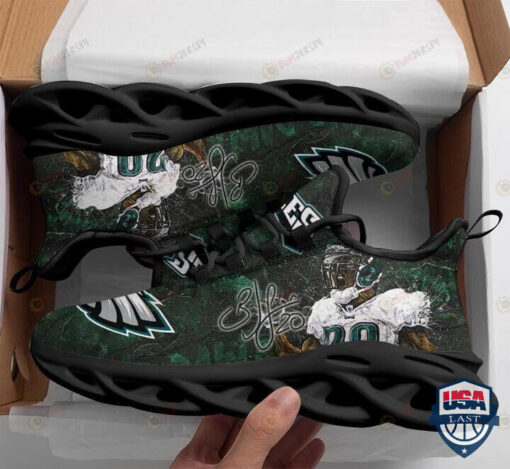 Brian Dawkins Philadelphia Eagles 3D Max Soul Sneaker Shoes