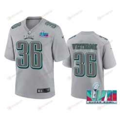 Brian Westbrook 36 Philadelphia Eagles Super Bowl LVII Youth Atmosphere Game Jersey - Gray