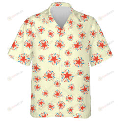 Bright Star With Sparkle Confetti Illustration Hawaiian Shirt