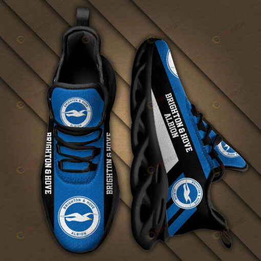 Brighton And Hove Albion Logo Pattern 3D Max Soul Sneaker Shoes