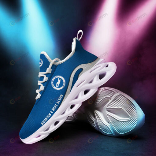 Brighton And Hove Albion Logo Pattern 3D Max Soul Sneaker Shoes In Blue