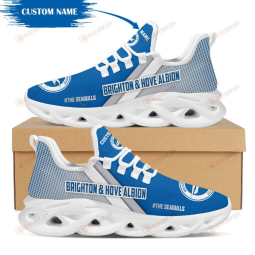 Brighton & Hove Albion Custom Name Logo Pattern 3D Max Soul Sneaker Shoes