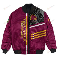 Brisbane Broncos Bomber Jacket 3D Printed Personalized Rugby For Fan