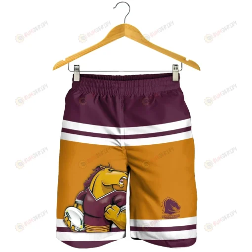 Brisbane Broncos Hawaiian Shorts Summer Shorts Men Shorts - Print Shorts