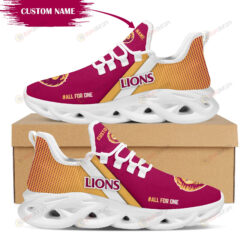 Brisbane Lions Logo Custom Name Pattern 3D Max Soul Sneaker Shoes