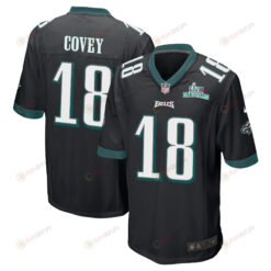 Britain Covey 18 Philadelphia Eagles Super Bowl LVII Champions Men's Jersey - Black