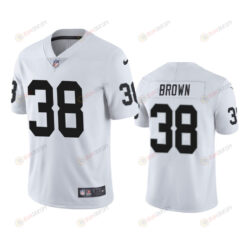 Brittain Brown 38 Las Vegas Raiders White Vapor Limited Jersey