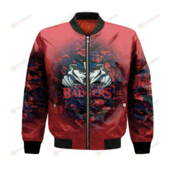 Brock Badgers Bomber Jacket 3D Printed Camouflage Vintage