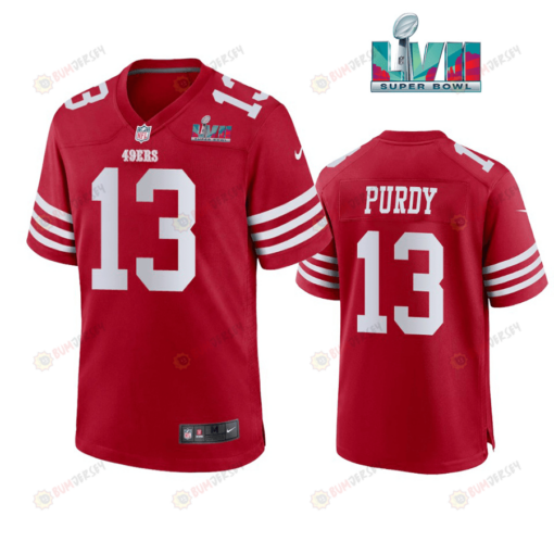 Brock Purdy 13 San Francisco 49Ers Super Bowl LVII Men's Jersey- Scarlet