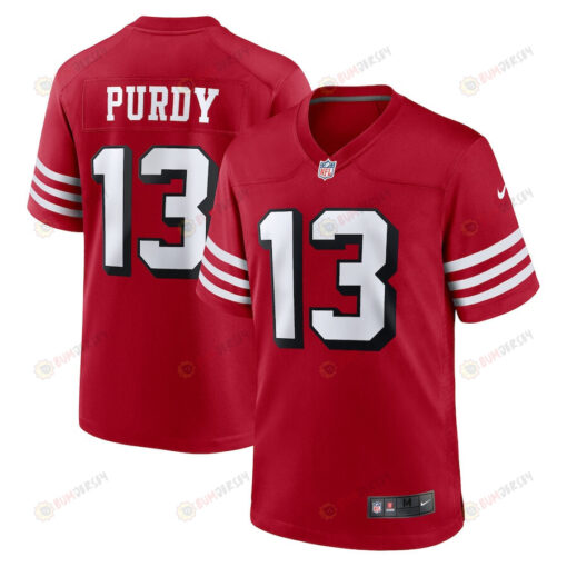 Brock Purdy 13 San Francisco 49ers Alternate Game Player Jersey - Scarlet