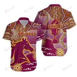 Broncos Super Curved Hawaiian Shirt Indigenous Brisbane