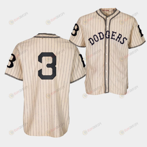 Brooklyn Dodgers Chris Taylor 1933 Heritage 3 Gold Pinstripe Jersey