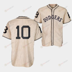 Brooklyn Dodgers Justin Turner 1933 Heritage 10 Gold Pinstripe Jersey