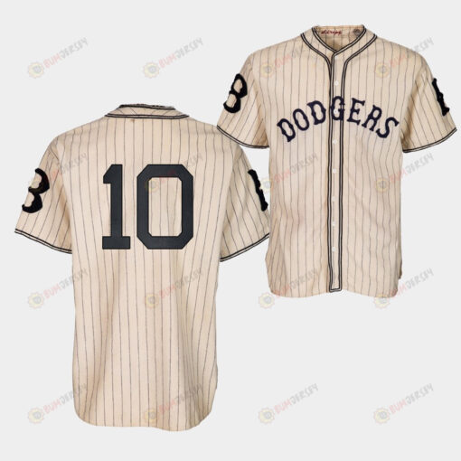 Brooklyn Dodgers Justin Turner 1933 Heritage 10 Gold Pinstripe Jersey