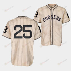 Brooklyn Dodgers Trayce Thompson 1933 Heritage 25 Gold Pinstripe Jersey