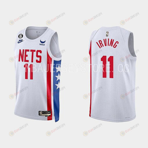 Brooklyn Nets 11 Kyrie Irving 2022-23 Classic Edition White Men Jersey