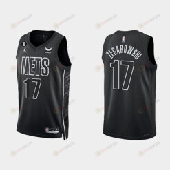 Brooklyn Nets 17 Marcus Zegarowski 2022-23 Statement Edition Black Men Jersey