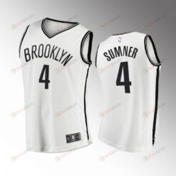 Brooklyn Nets 4 Edmond Sumner Association Jersey 2022-23 White