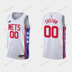 Brooklyn Nets Custom 00 2022-23 Classic Edition White Men Jersey