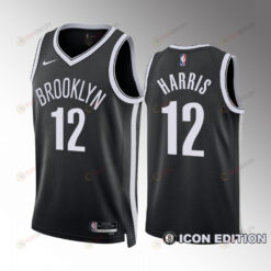 Brooklyn Nets Icon Edition Joe Harris 12 Black Jersey 2022-23 Swingman