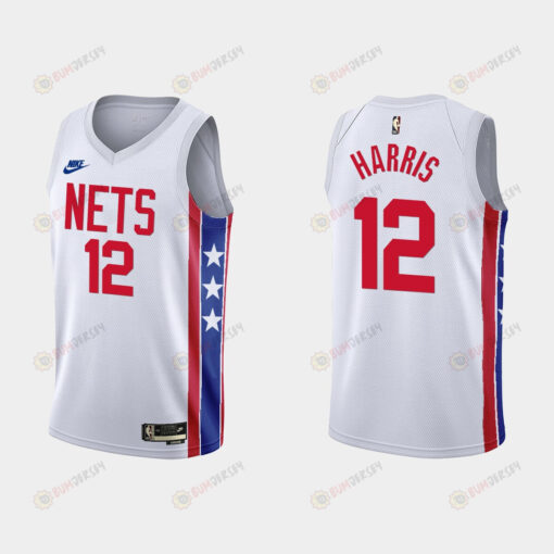 Brooklyn Nets Joe Harris 12 2022-23 Classic Edition White Men Jersey