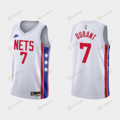 Brooklyn Nets Kevin Durant 7 2022-23 Classic Edition White Men Jersey