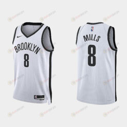 Brooklyn Nets Patty Mills 8 2022-23 Association Edition White Men Jersey Swingman