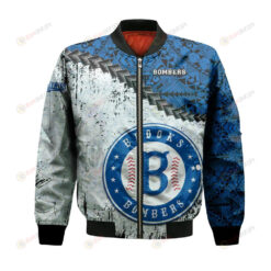 Brooks Bombers Bomber Jacket 3D Printed Grunge Polynesian Tattoo