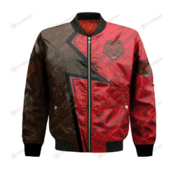 Brown Bears Bomber Jacket 3D Printed Abstract Pattern Sport