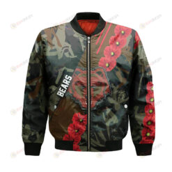 Brown Bears Bomber Jacket 3D Printed Sport Style Keep Go on