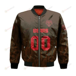 Brown Bears Bomber Jacket 3D Printed Team Logo Custom Text And Number