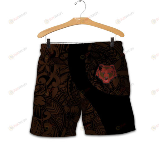 Brown Bears Men Shorts Polynesian