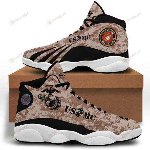 Brown Usmc Air Jordan 13 Sneakers Sport Shoes