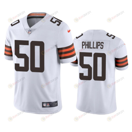 Browns Jacob Phillips 50 Vapor Untouchable Limited White Jersey Men's